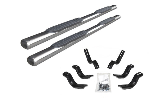 2019-2024 Chevy/GMC 1500 & 2020+ 2500|3500 Double Cab Go Rhino 1000 Series Side Steps - Polished Stainless