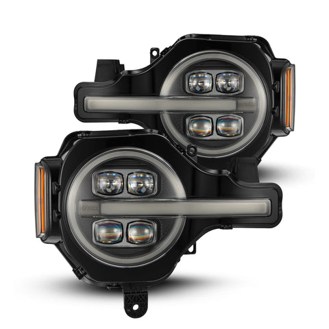 ALPHAREX NOVA-Series LED Projector Headlights - 21-24 Ford Bronco - Black