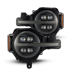 ALPHAREX NOVA-Series LED Projector Headlights - 21-24 Ford Bronco - Alpha-Black