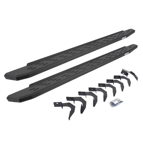 Go Rhino RB30 Running Boards w/Mounting Bracket Kit 15-24 Ford F-150 17-23 Ford F-250/F-350 - Textured/Bedliner