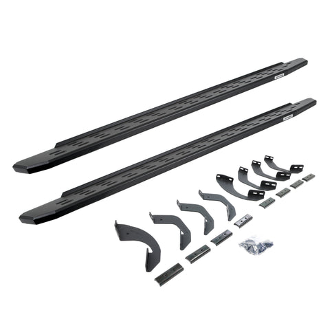 Go Rhino RB30 Running Boards w/Mounting Bracket Kit - Double Cab 22-24 Toyota Tundra -  Powder Coat