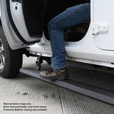 Go Rhino E1 Electric Running Board Kit - Two Brackets Per Side - 07-18 Jeep Wrangler - Protective Bedliner