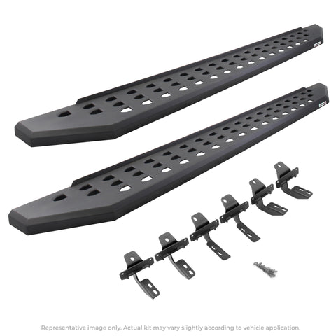 Go Rhino RB20 Running Boards w/Mounting Brackets Kit 14-23 Toyota 4Runner - Powder Coat