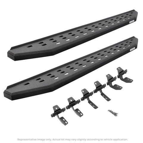 Go Rhino RB20 Running Boards w/Mounting Brackets Kit 99-16 Ford F-250/F-350 - Textured/Bedliner