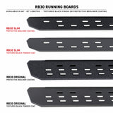 Go Rhino RB30 Running Boards w/Mounting Bracket Kit - Double Cab 07-21 Toyota Tundra - Textured/Bedliner