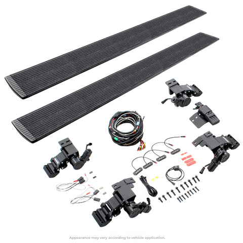 Go Rhino E1 Electric Running Board Kit - Two Brackets Per Side - 19-24 Ford Ranger - Protective Bedliner