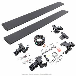 Go Rhino E1 Electric Running Board Kit - 2 Brackets/Side -22-24 Toyota Tundra Ext. Cab - Powder Coat