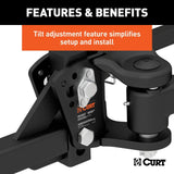 Curt 17500 TruTrack Weight Distribution Hitch W/ 4x Sway Control - 8,000 - 10,000 LB