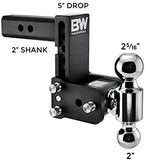 B&W TS10037B TOW & STOW - Fits 2'' Receiver - 5'' Drop - 10,000 Pound Rating