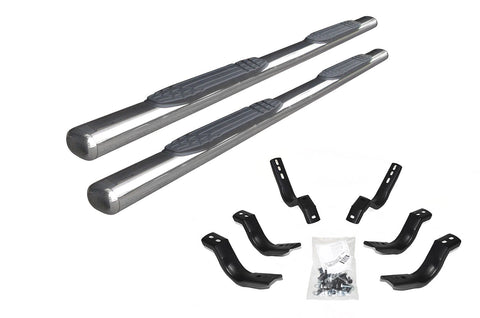 15-24 F150 SuperCab Go Rhino 1000 Series Side Steps - Polished Stainless