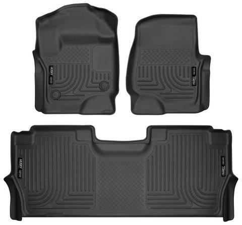 Husky Liners 94061 Weatherbeater Series - 17-22 Ford F250/F350/F450 Crew Cab