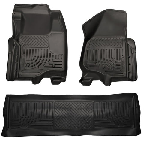 Husky Liners 98711 Weatherbeater Series - 11-12 Ford F250/F350 Crew Cab